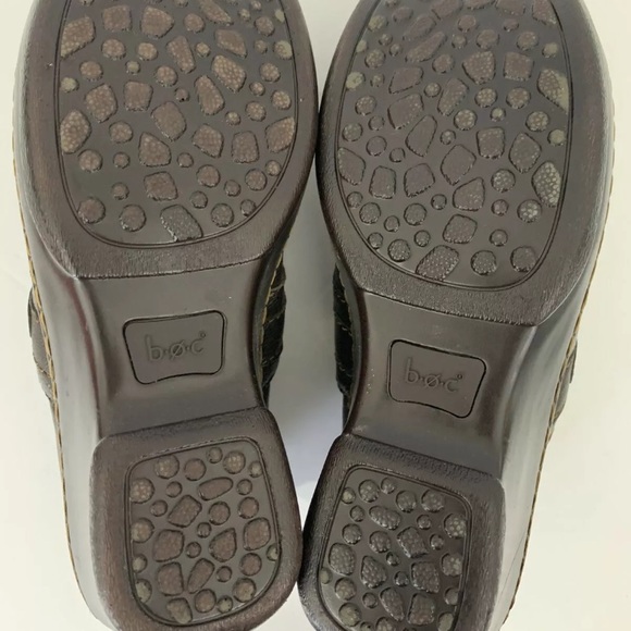 Born Concept Brown Leather Clog Shoe Size 6.5 - Picture 5 of 8